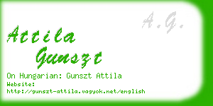 attila gunszt business card